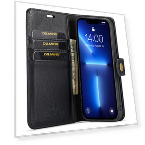 Shockproof Split Leather Detachable Magnetic Phone Shell Wallet Stand Cover — Phone Accessories, Smartwatch 2025
