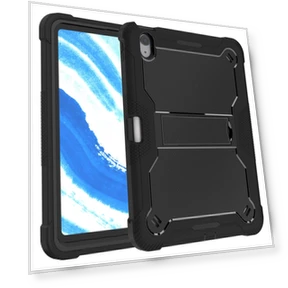 Silicone+PC Tablet Cover with Stable Kickstand — Protective Cases, Smartwatch 2025