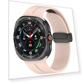 Silicone Watch Band with Magnetic Folding Buckle — Fitness Bands, Smartwatch 2025
