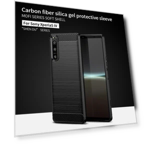 Soft TPU Case Carbon Fiber Texture Brushed Surface Anti-drop Phone Cover — Smartwatch Protectors, Smartwatch 2025