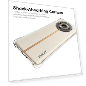 Thickened Corners Clear Smartphone Shell TPU Case — Basic Cases, ENKAY