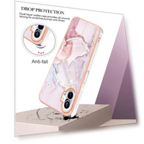 TPU Case with IMD Marble Pattern Electroplated Back Cover — Basic Cases, Smartwatch 2025