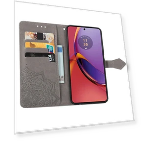 Wallet Leather Phone Cover with Mandala Embossment — Flip Cases, Smartwatch 2025