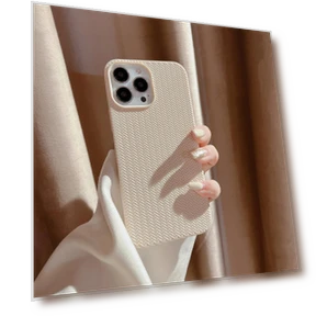 Woven Texture Soft TPU Back Case — Basic Cases, Smartwatch 2025