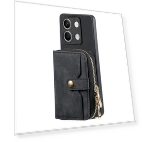 Zipper Wallet Leather Case with Crossbody Strap — Smartwatch Protectors, Smartwatch 2025