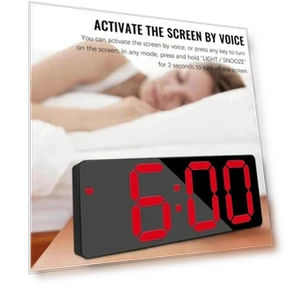 Digital Alarm Clock with Temperature Display — Alarms & Clocks, Kangwei