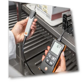 High-Precision Digital Temperature Sensor with Immersion/Penetration Probe — Thermal Measurement Tools, Testo