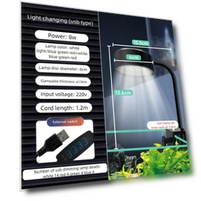 Mini Aquarium Light with Clip — Lights, Beiheli Electronic