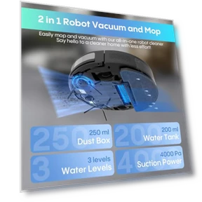 Robot Vacuum and Mop Combo — Smart Cleaning Robots, Bagotte