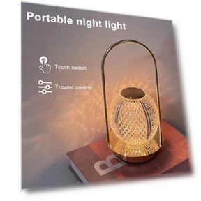Scandinavian Crystal Table Lamp — Desk & Table Lighting, Fujmhyk