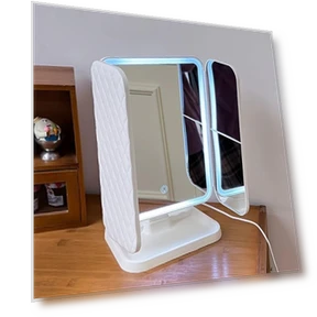 Smart Mirror with 3X/2X/1X Magnification — Handheld, zhizhan