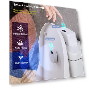 Automatic Toilet Flush Button — Bathroom Essentials, ZCXU