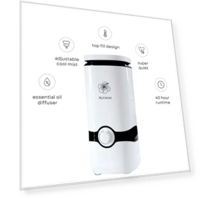 Cool Mist Humidifier with Essential Oil Diffuser — Air Moisturizers, Alydon