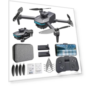 Foldable 4K Drone with Dual Electrically Adjustable Cameras — Drones, SUMEAUT