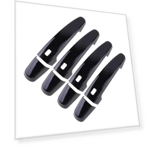 Glossy Black Smart Door Handle Covers — Interior Grab Handles, Tautoparts