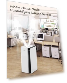 Large Room Humidifier with Dual Mist Nozzles — Air Moisturizers, mifasol