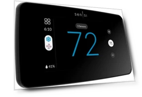 Smart Thermostat with Touchscreen Color Display — HVAC Controls, Emerson