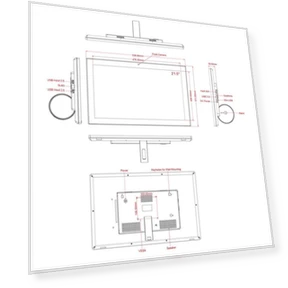 21.5 inch LCD Display Digital Photo Frame — Digital Frames