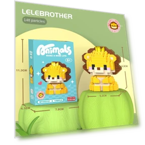 Creative Building Blocks, Smart Animals — Construction Kits, LeLe Brother