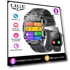 Smart Watch with LED Flashlight — Smartwatches, LIGE