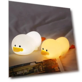 Cute Silicone Duck Night Light — Night Lights, Binchi Lighting Appliances