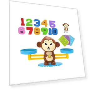 Educational Math Toy Smart Monkey Scale — Counting & Math, come on right