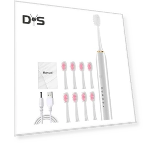 Electric Toothbrush with 8 Brush Heads — Chargers, Phone Needs