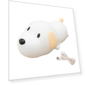 LED Night Light with Cute Dog and Timer — Night Lights, Factory Discount Outlet