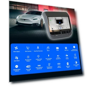 Rear Touch Screen Entertainment System Climate Control — Car Accessories & Gadgets, White Dream