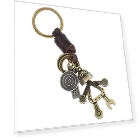 Retro Style Miniature Robot Keychain — Keychains & Keyrings, Shoesmith