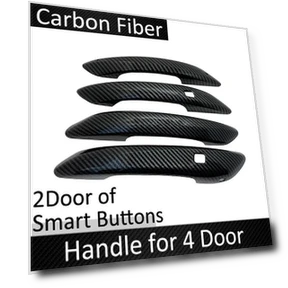 Smart Carbon Fiber Door Handle Cover — Car Door Entry Guard