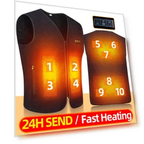 Smart Electric Heated Vest — Men's Vests, Pu Er