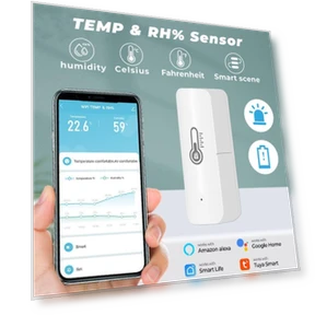 Smart Humidity and Temperature Sensor — Home Climate Control, Refreshing Home