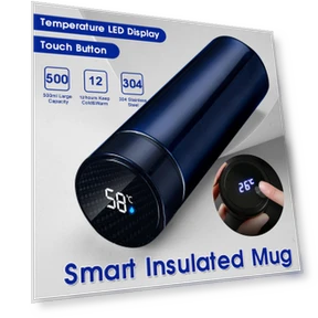 Smart Stainless Steel Thermos with LCD Display — Kettles & Tea Machines, Refreshing Home