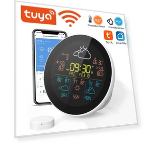 Smart Weather Station Watch — Barometers, Tuya