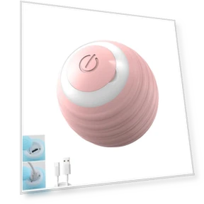 USB Rechargeable Interactive Self-Rotating Ball Toy — Cat Playthings, Diana Pet Stuff