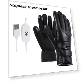 Winter Gloves with Electric Heating — Gloves, TIME IS LIFE
