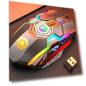 Wireless Gaming Mouse with LED Lighting — Mouse Pads, popmall