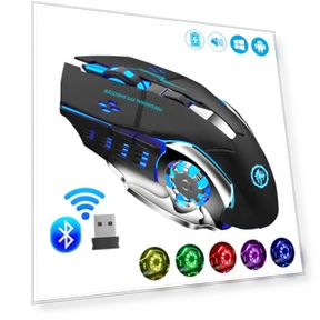 Wireless Rechargeable RGB Gaming Mouse — Mouse Pads, YJMP