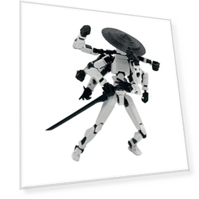 3D Printed Mobile Titan Robot Doll Set — Dolls & Figures, lucky66
