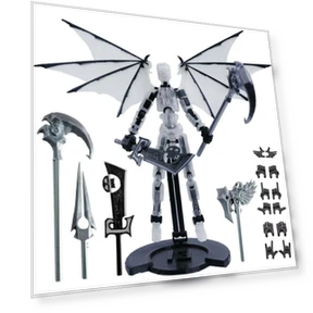 3D-Printed Titan Robot Mobile Doll Set — Collectible Statues, Salted Chicken