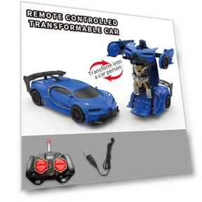 Deformation Car Mini 2 In 1 Car Toys Transform Car Robot Model Car Remote Control Toy — Interactive Figures & Robots, GYROBALL