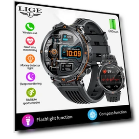 Men's Smart Watch with LED Flashlight — Smartwatches, LIGE