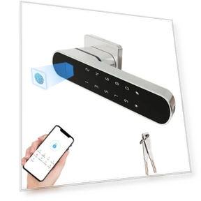Smart Door Lock with Fingerprint and Handle — Locks, TOMTOP JMS