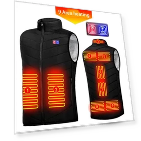 Smart Heated Cotton Vest with V-Neck — Men's Vests, LAOHU