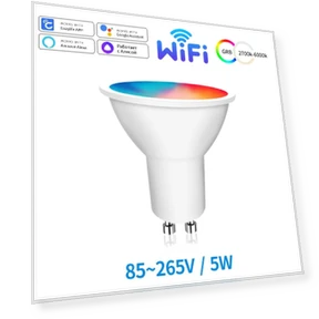 Smart LED Bulbs WiFi GU10 RGB CW WW — LED, Lntelligent Living Hall