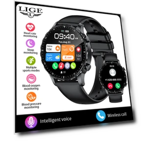 Smart Watch with Bluetooth Calls and Heart Rate Detection — Smartwatches, LIGE