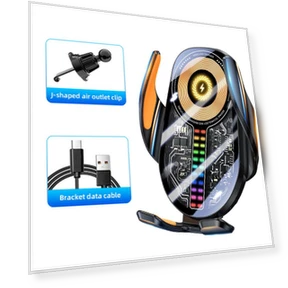 Smart Wireless Car Charging Stand — Dashboard Installation Kits, Auto Accessories Home