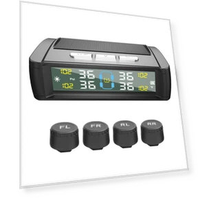 Wireless Solar Tire Pressure Monitoring System — TPMS Sensor Replacements, TOMTOP JMS