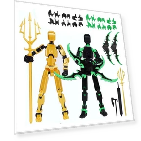 3D Printed Robot Figure with Accessories — Dolls & Figures, Home Textile Star